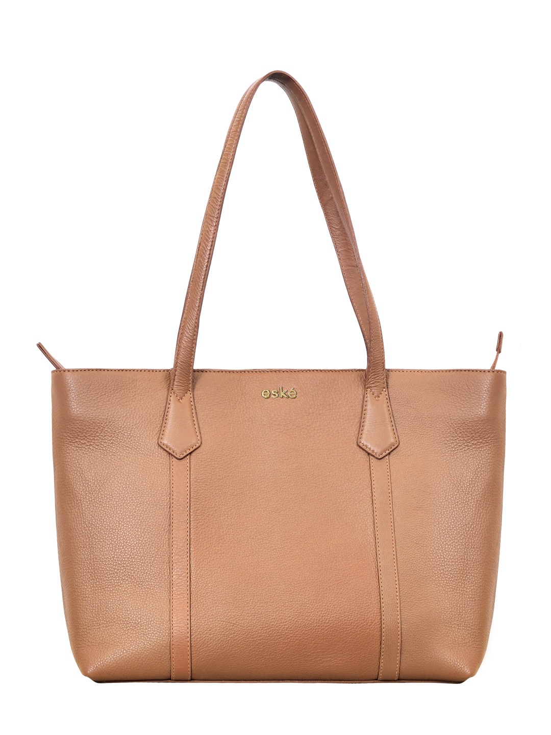 

Eske Brown Leather Structured Shoulder Bag