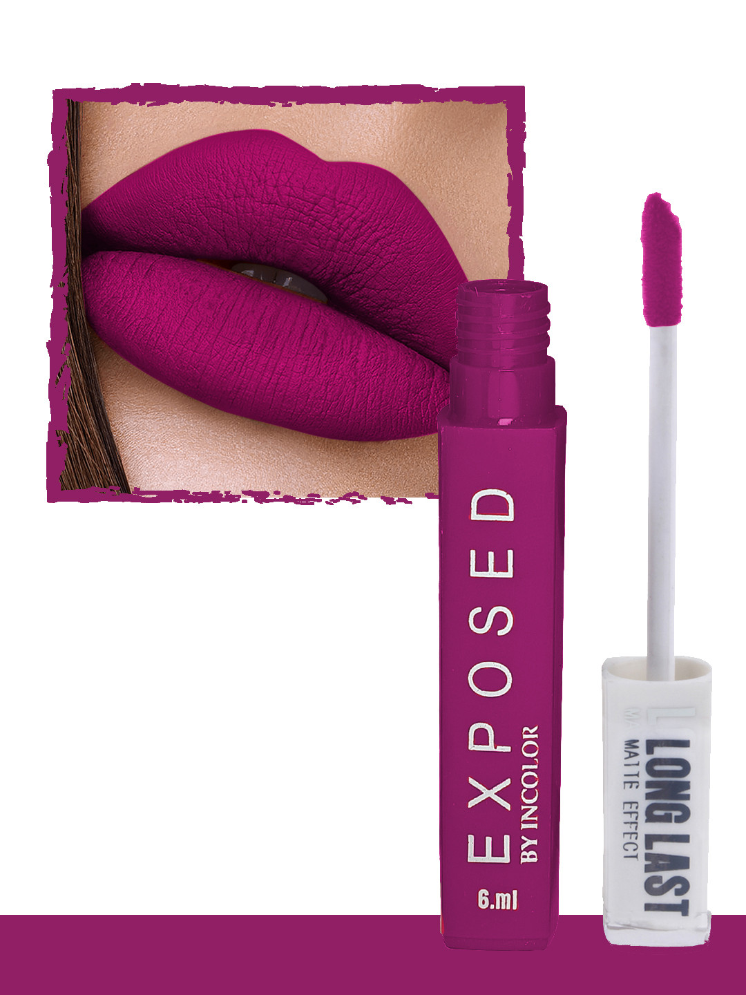 

INCOLOR Exposed Long Last Matte Effect Lip gloss 11, Violet