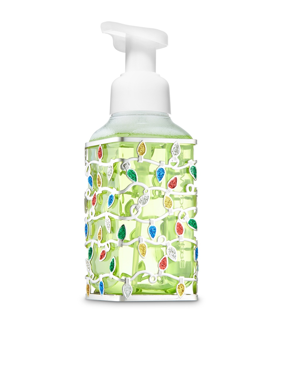 

Bath & Body Works Multicoloured Christmas Lights Gentle Foaming Soap Holder, Multi