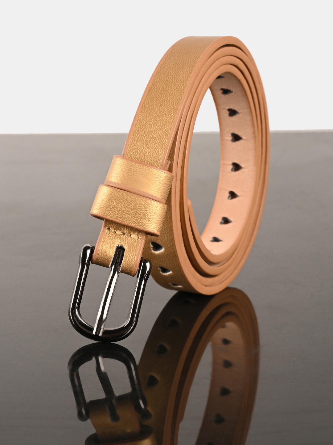 

BuckleUp Women Gold Belt
