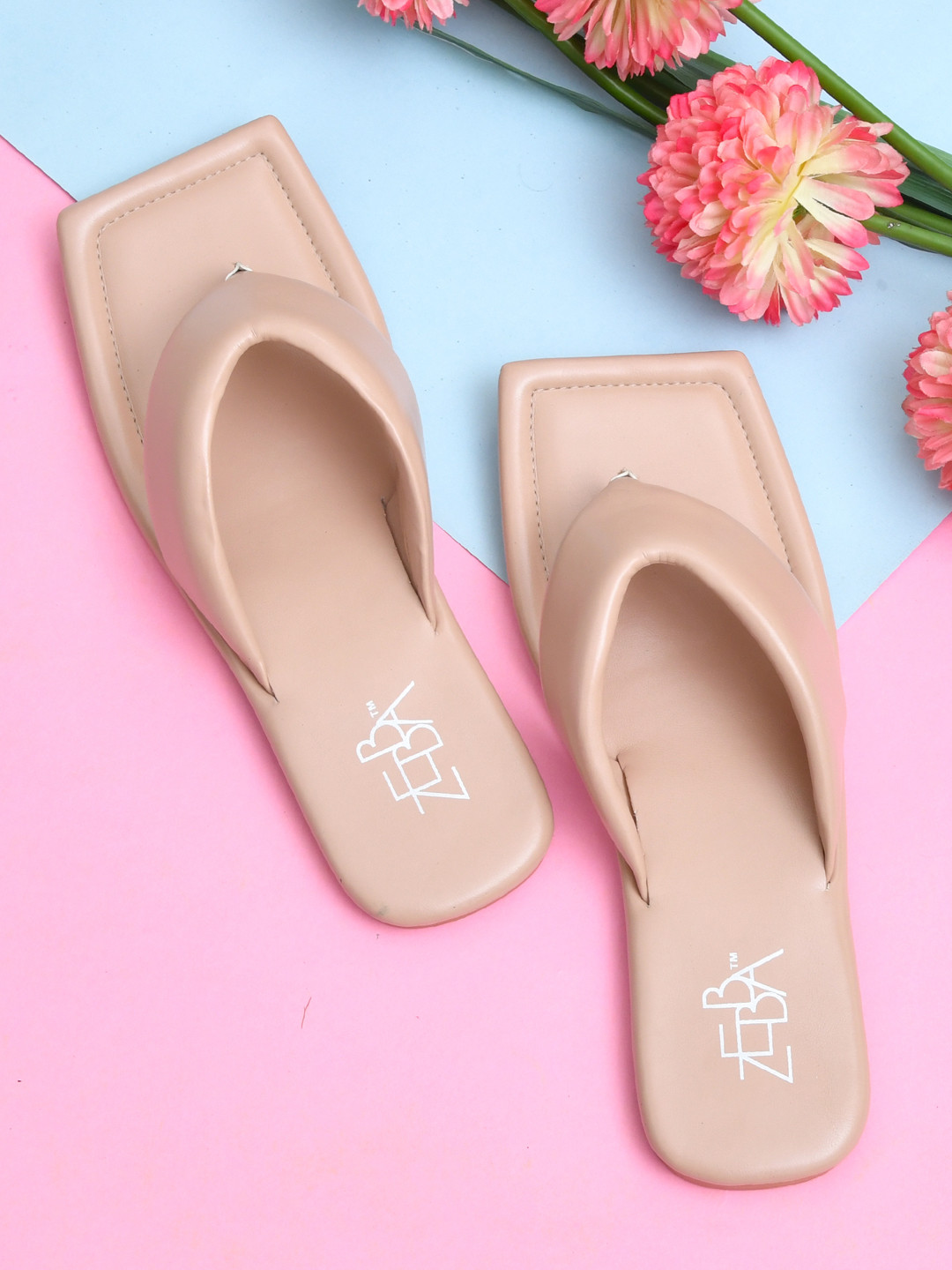 

Zebba Women Pink Open Toe Flats