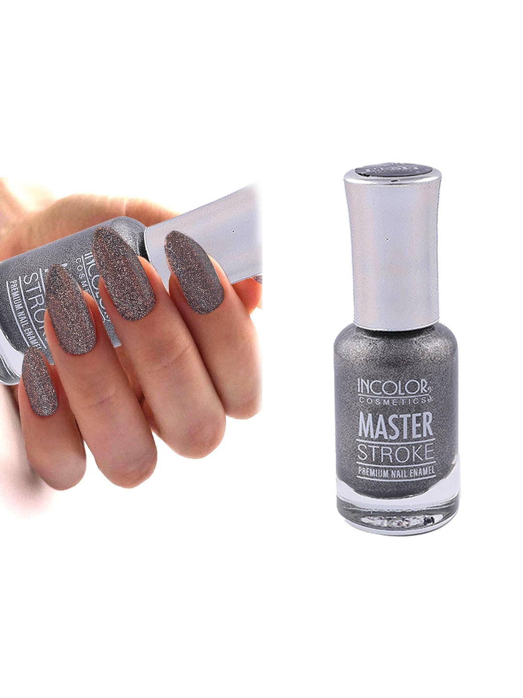 

INCOLOR Master Stroke Sugar Matte Nail Enamel -119, Grey