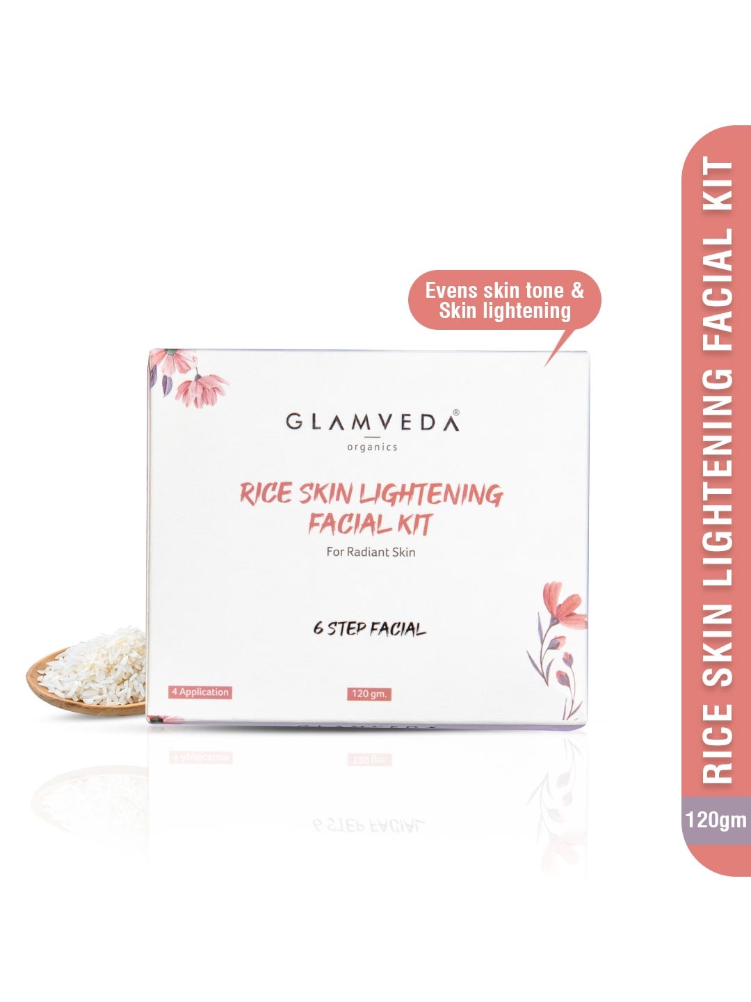 

Glamveda Rice Skin Lightening Facial Kit 120 g, White