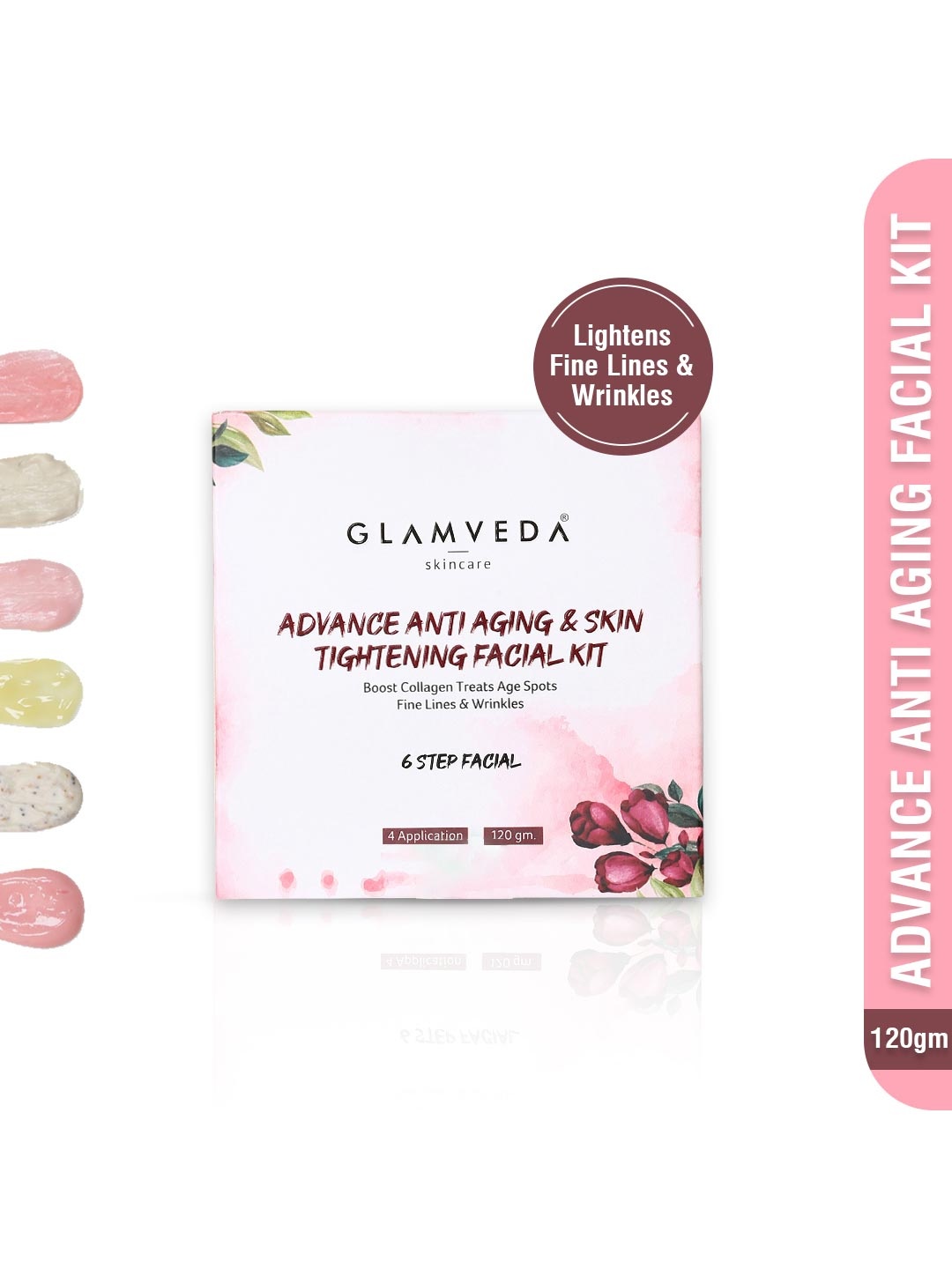 

Glamveda Women Advance Anti Ageing & Skin Tightening Facial Kit, Blue