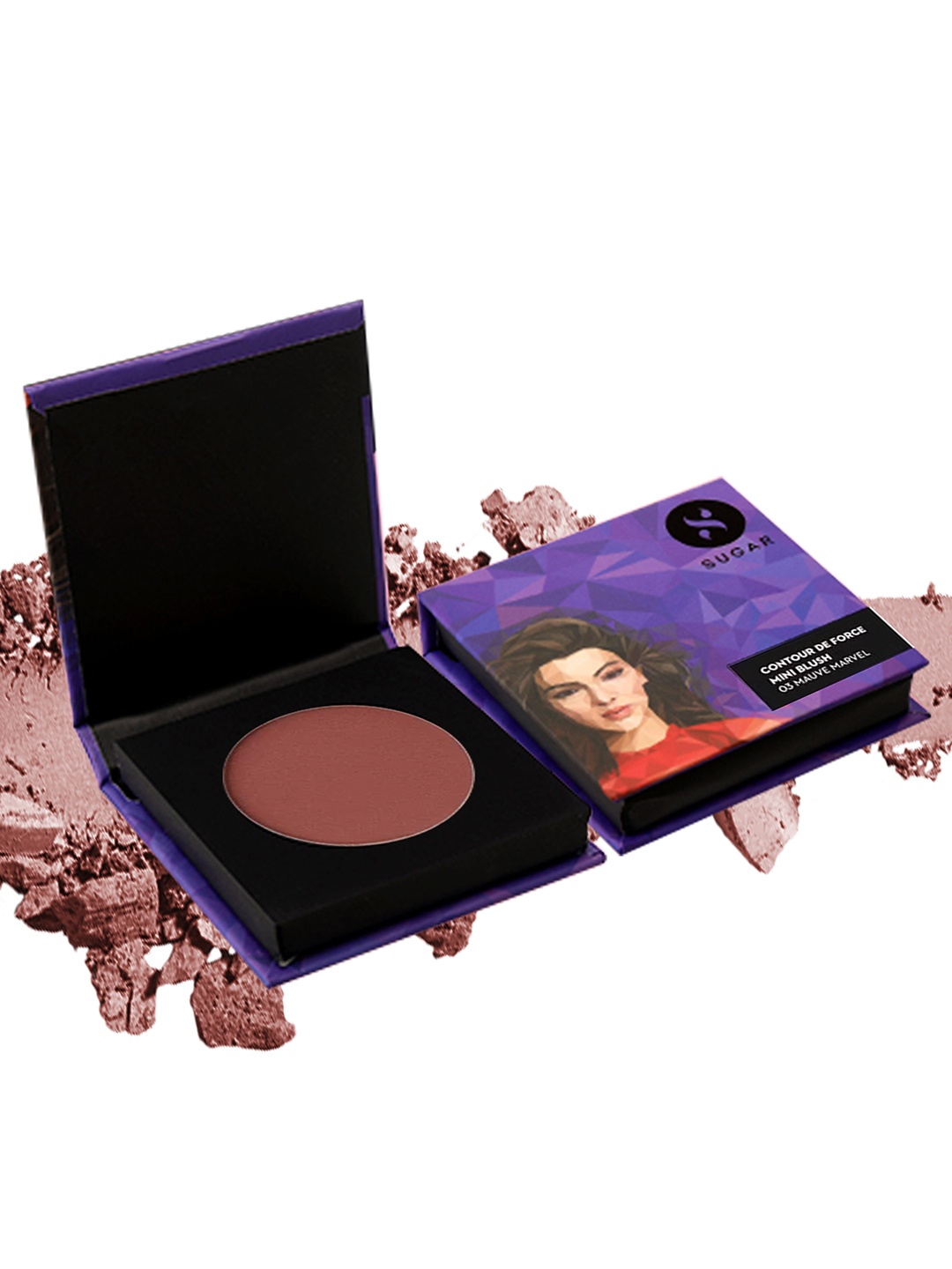 SUGAR Contour De Force Vegan Mini Blush 4 g - Mauve Marvel 03