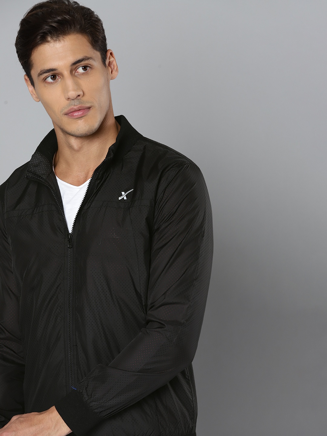 

HRX by Hrithik Roshan Men Black Sporty Jacket