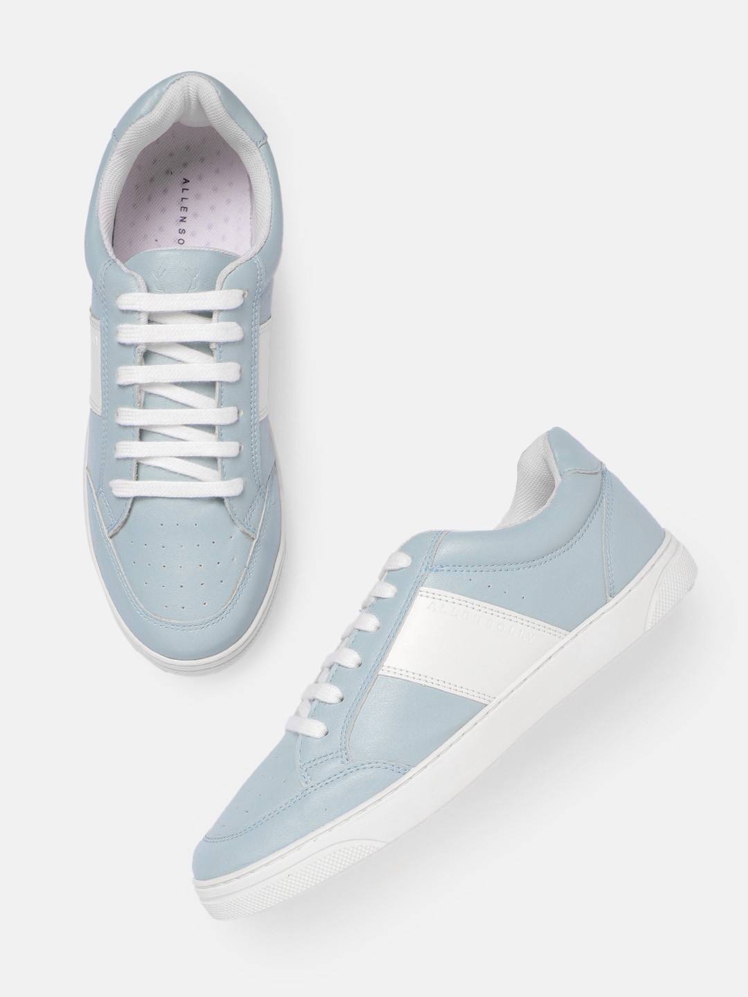 

Allen Solly Women Blue & White Colourblocked Sneakers
