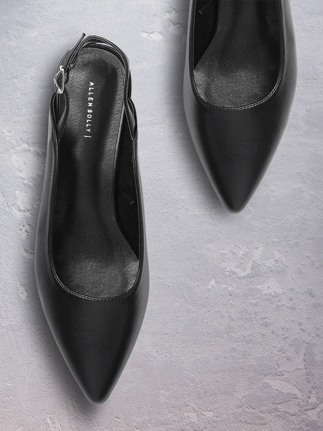 

Allen Solly Women Black Solid Mules