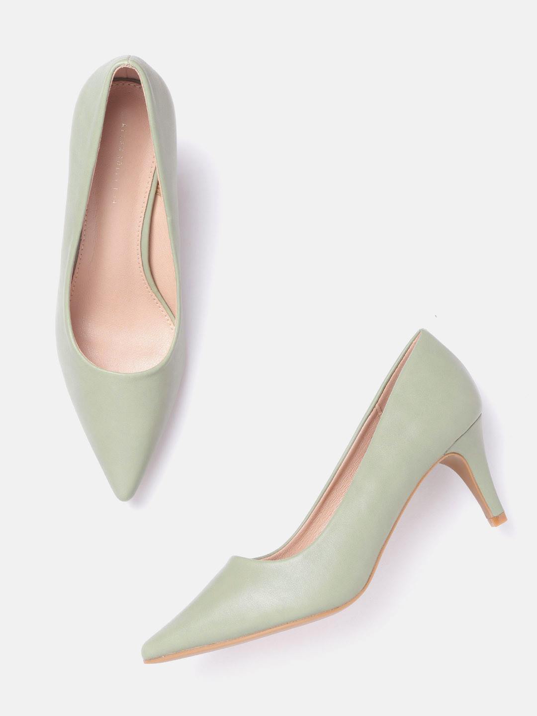 

Allen Solly Green Solid Pumps