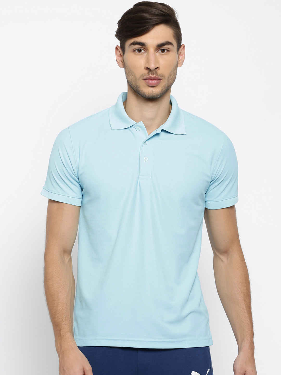 

American Crew Blue Polo T-shirt