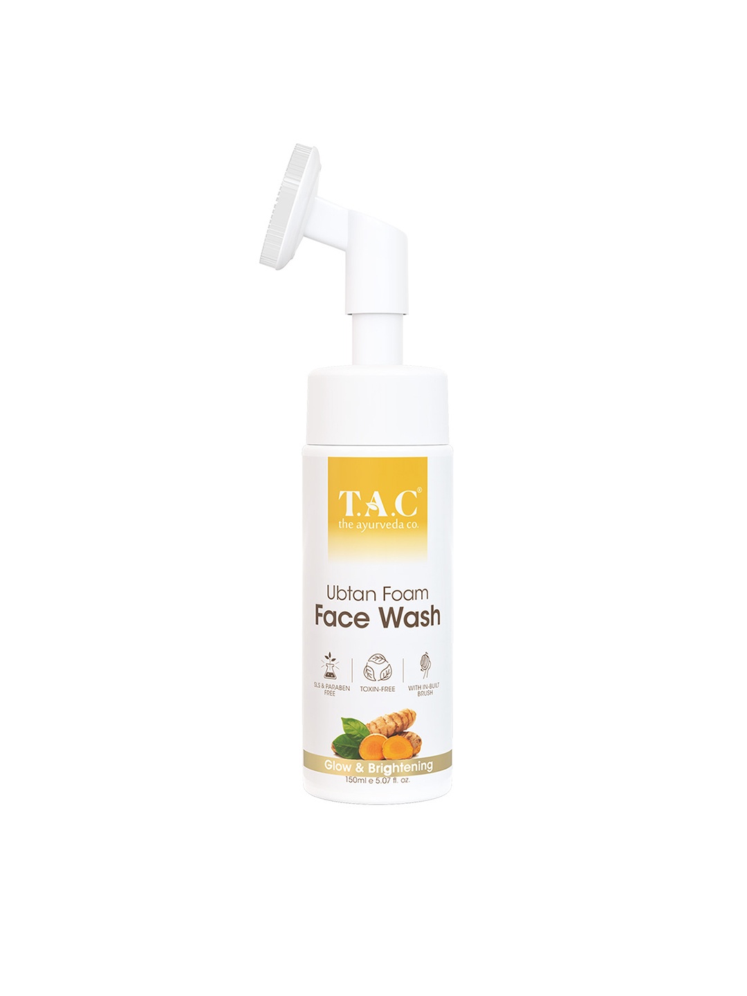 

TAC - The Ayurveda Co. Ubtan Foaming Face Wash with Saffron, Aloe Vera & Turmeric -150ml, Brown