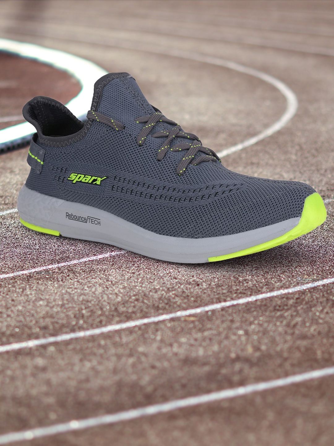 

Sparx Men Grey Mesh Running Non-Marking Shoes