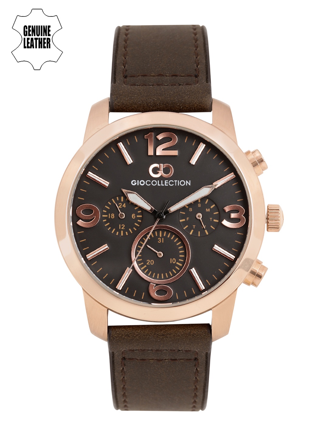 

GIO COLLECTION Men Brown Analogue Watch G1009-03