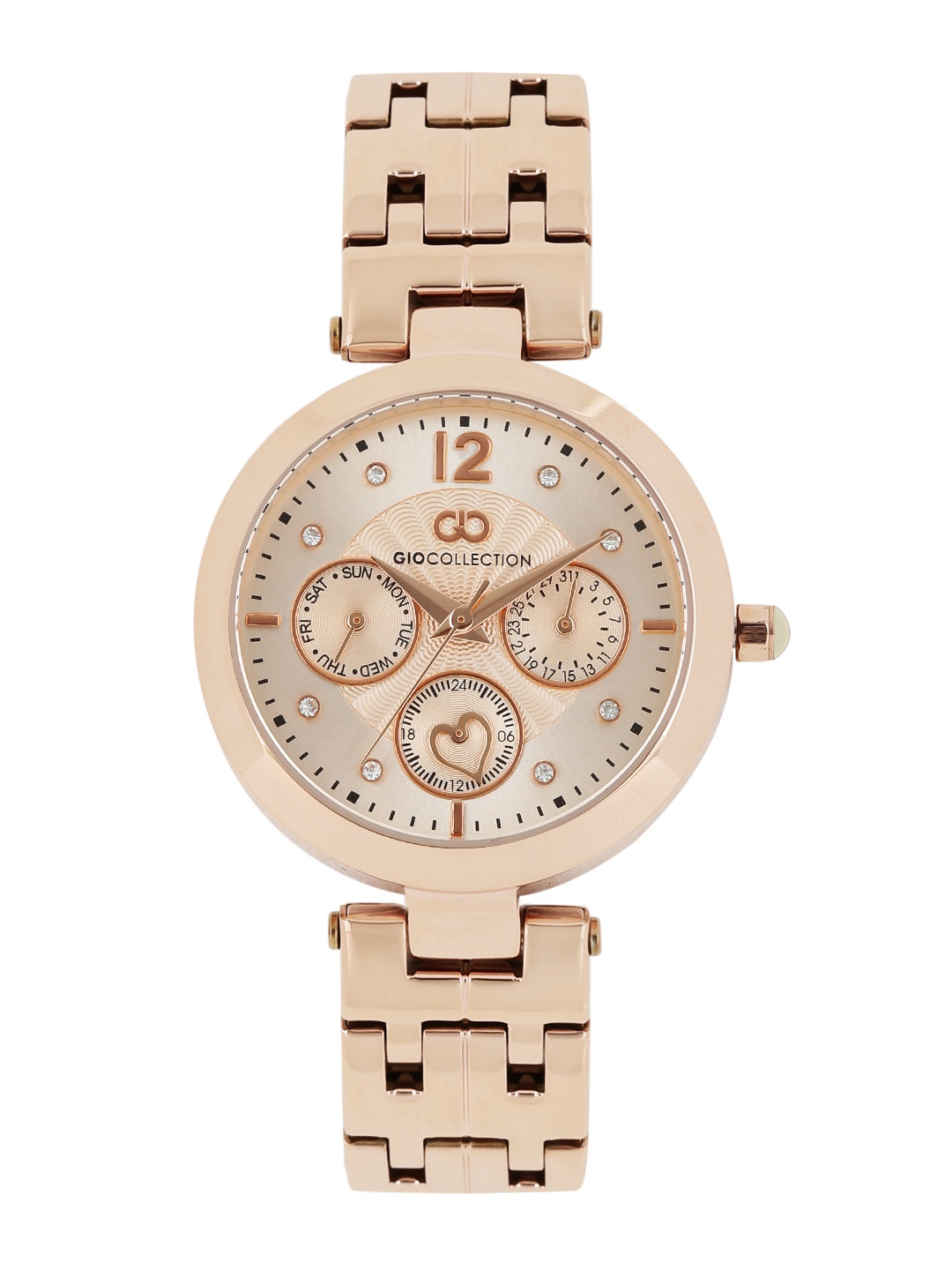 

GIO COLLECTION Women Rose Gold-Toned Dial Watch G2017-33