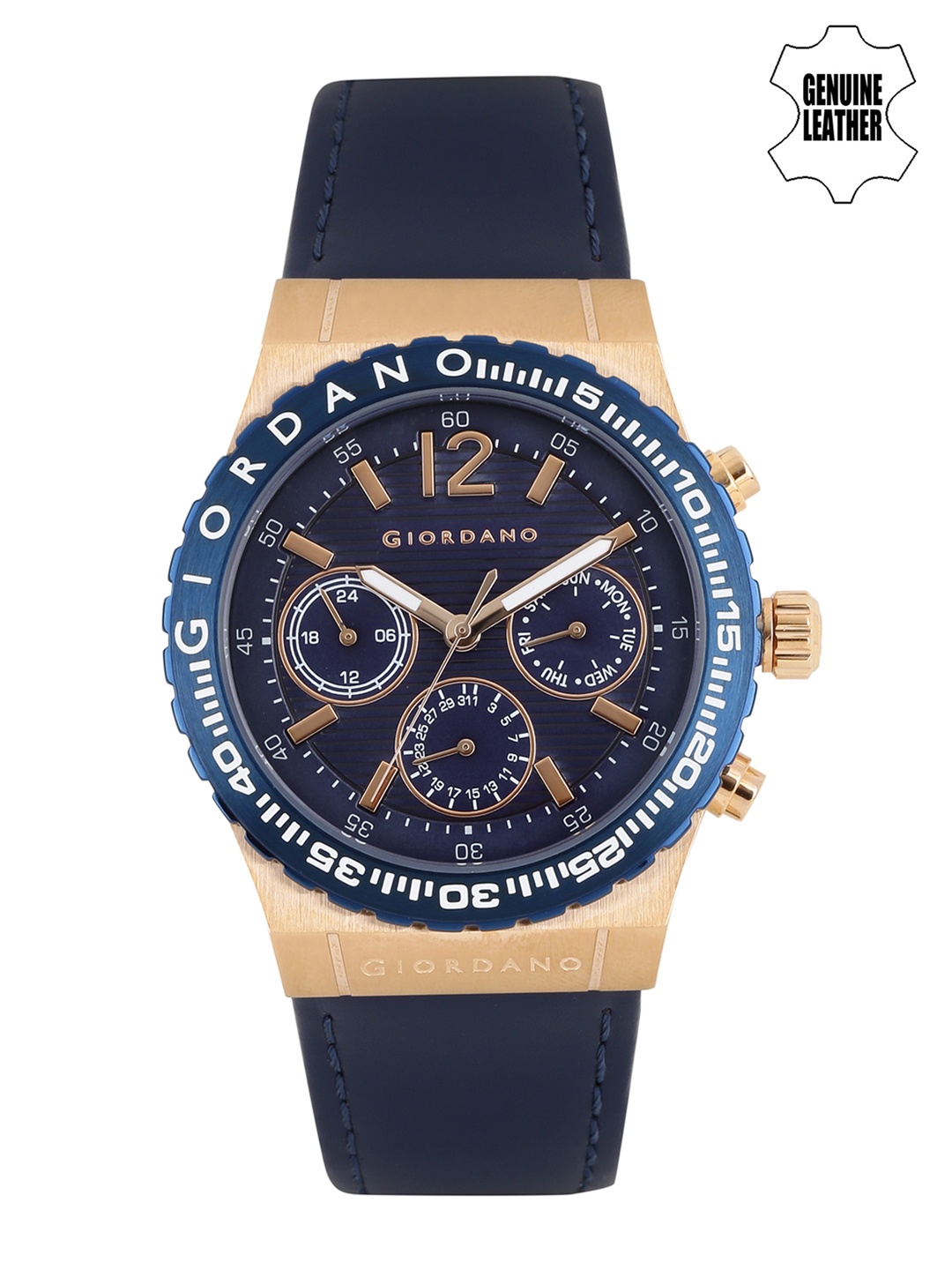 

GIORDANO Men Navy Dial Watch 1757-04, Navy blue