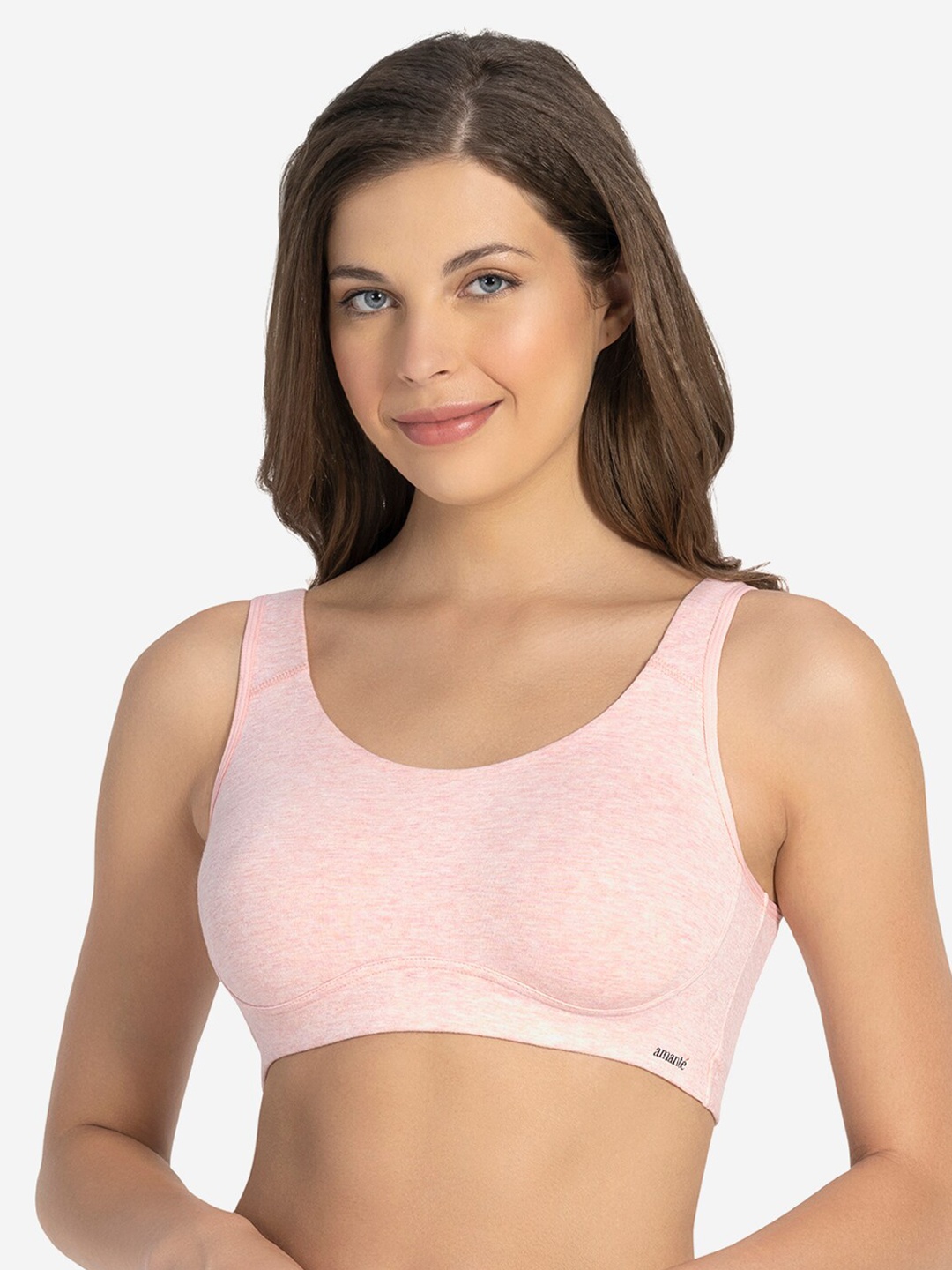 

Amante Solid Non Padded Wirefree All Day Lounge Cami Bra - BRA78801, Pink