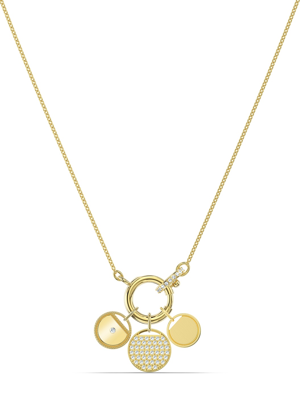 

SWAROVSKI Gold-Plated Ginger Charms Necklace, White