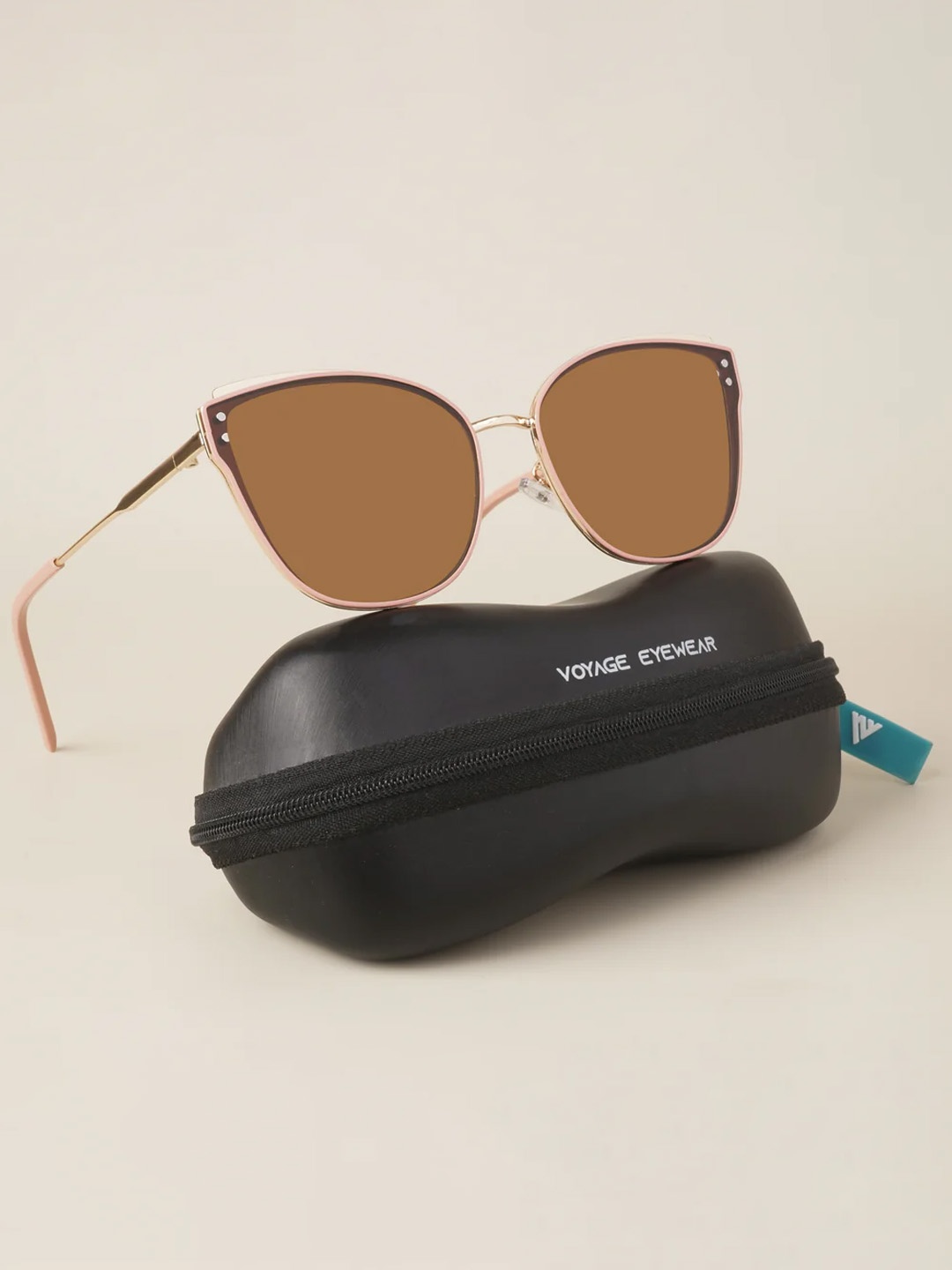 

Voyage Women Brown Lens Cateye Sunglasses with UV Protected Lens 5852MG2858C