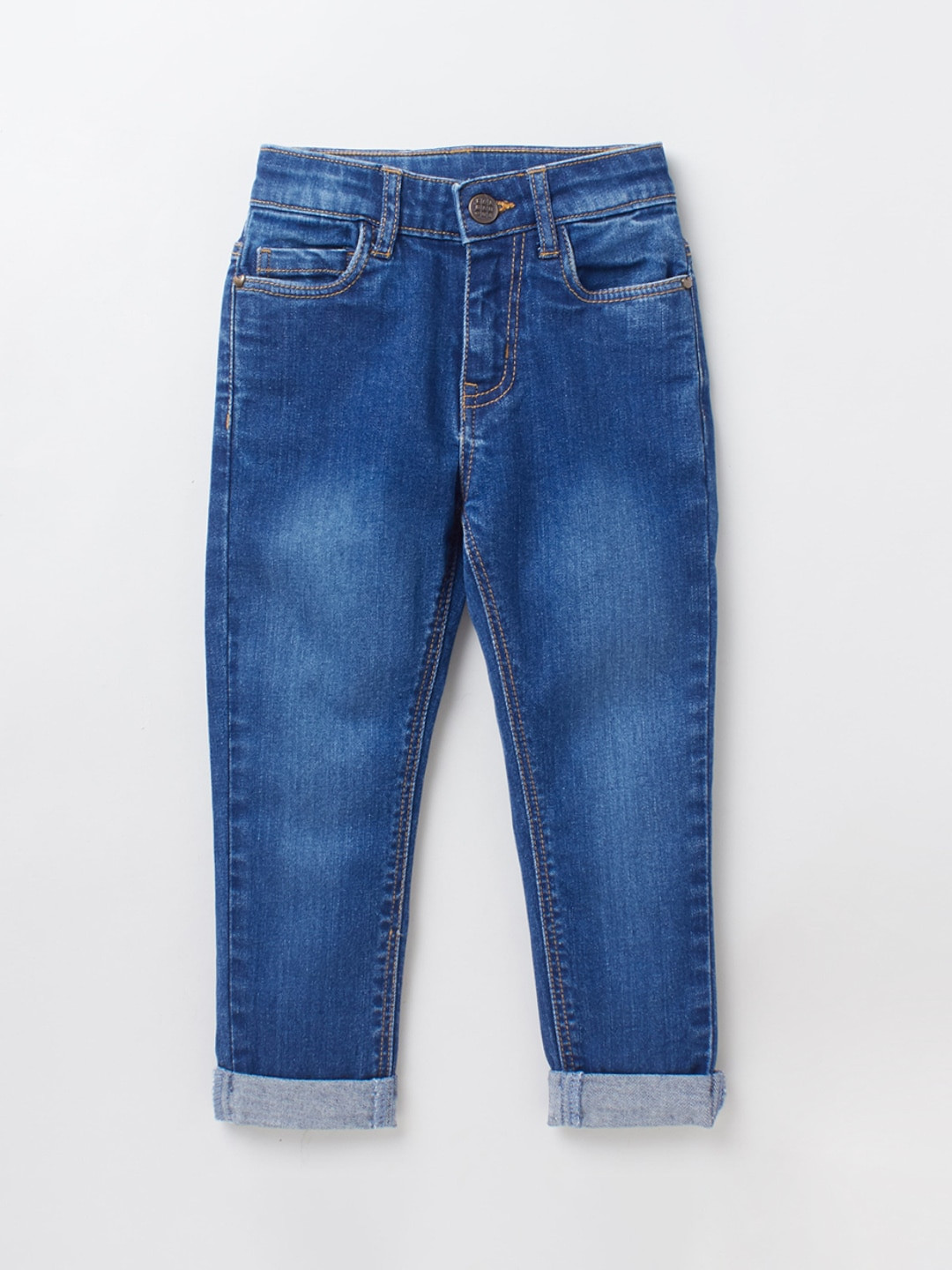 

Ed-a-Mamma Boys Blue Light Fade Regular Fit Sustainable Jeans