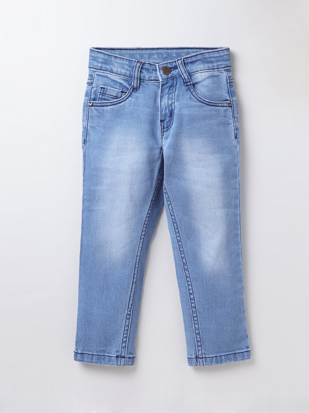 

Ed-a-Mamma Boys Blue Heavy Fade stretchable Sustainable Jeans