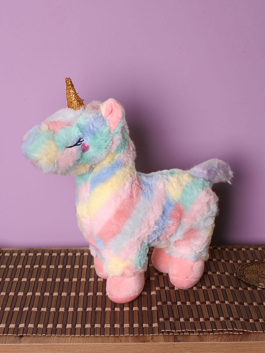 

DukieKooky Kids Turquoise Blue & Pink Unicorn Soft Toy