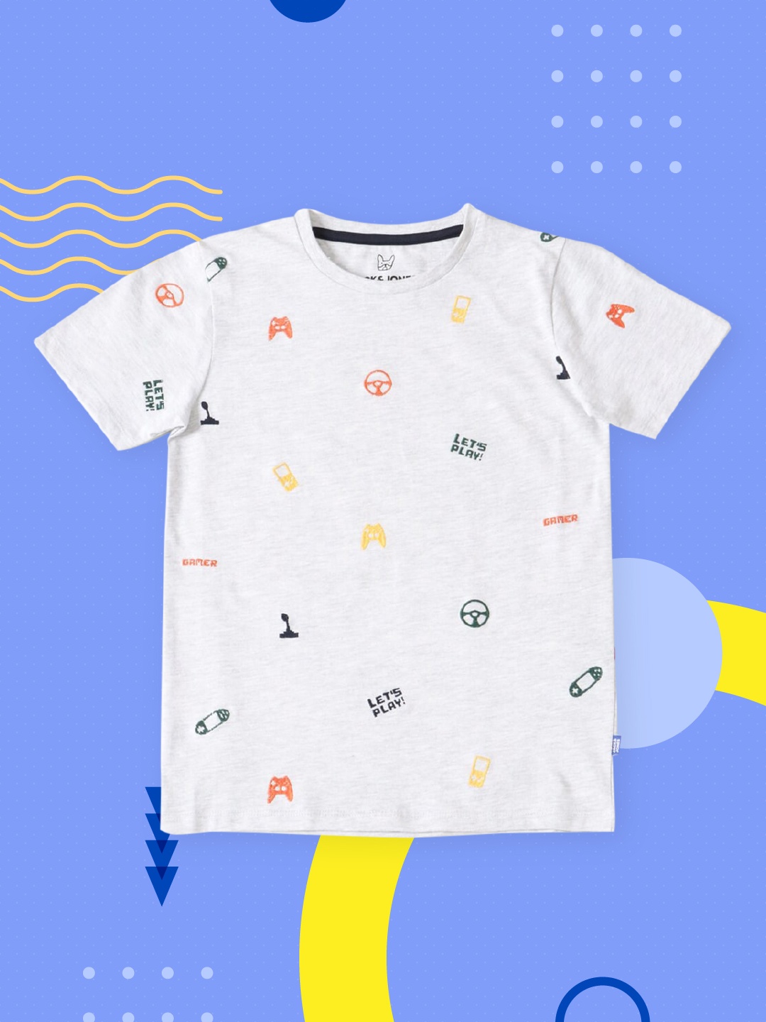 

Jack & Jones Boys White Printed T-shirt