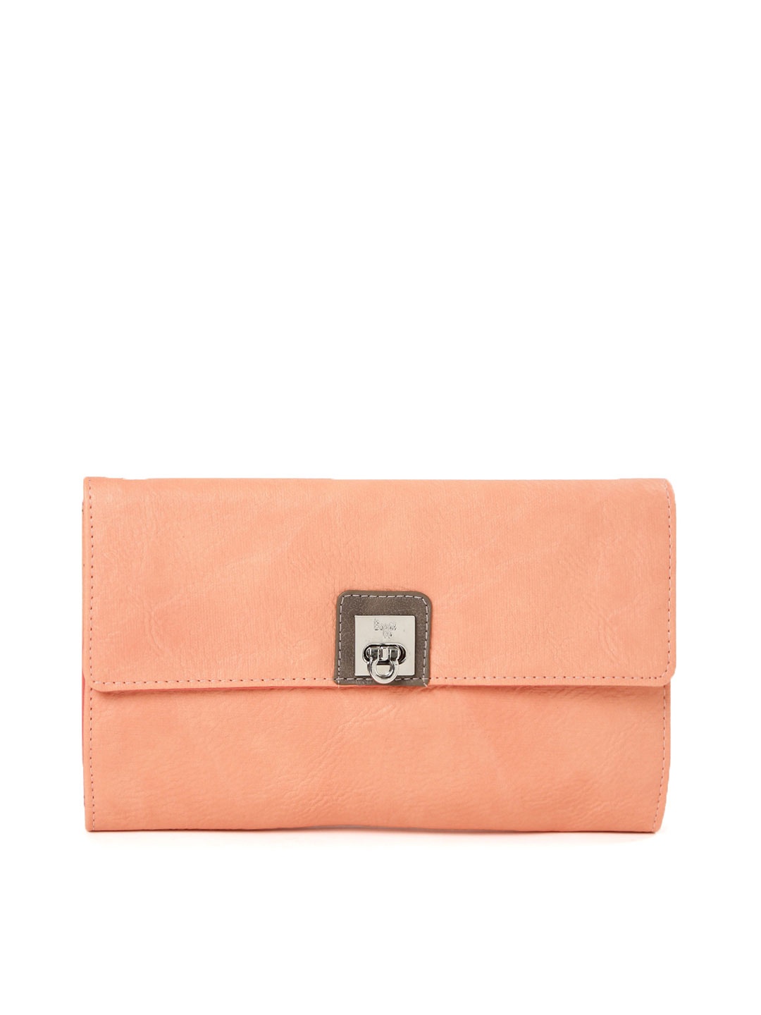 

Baggit Women Peach-Coloured Textured Wallet