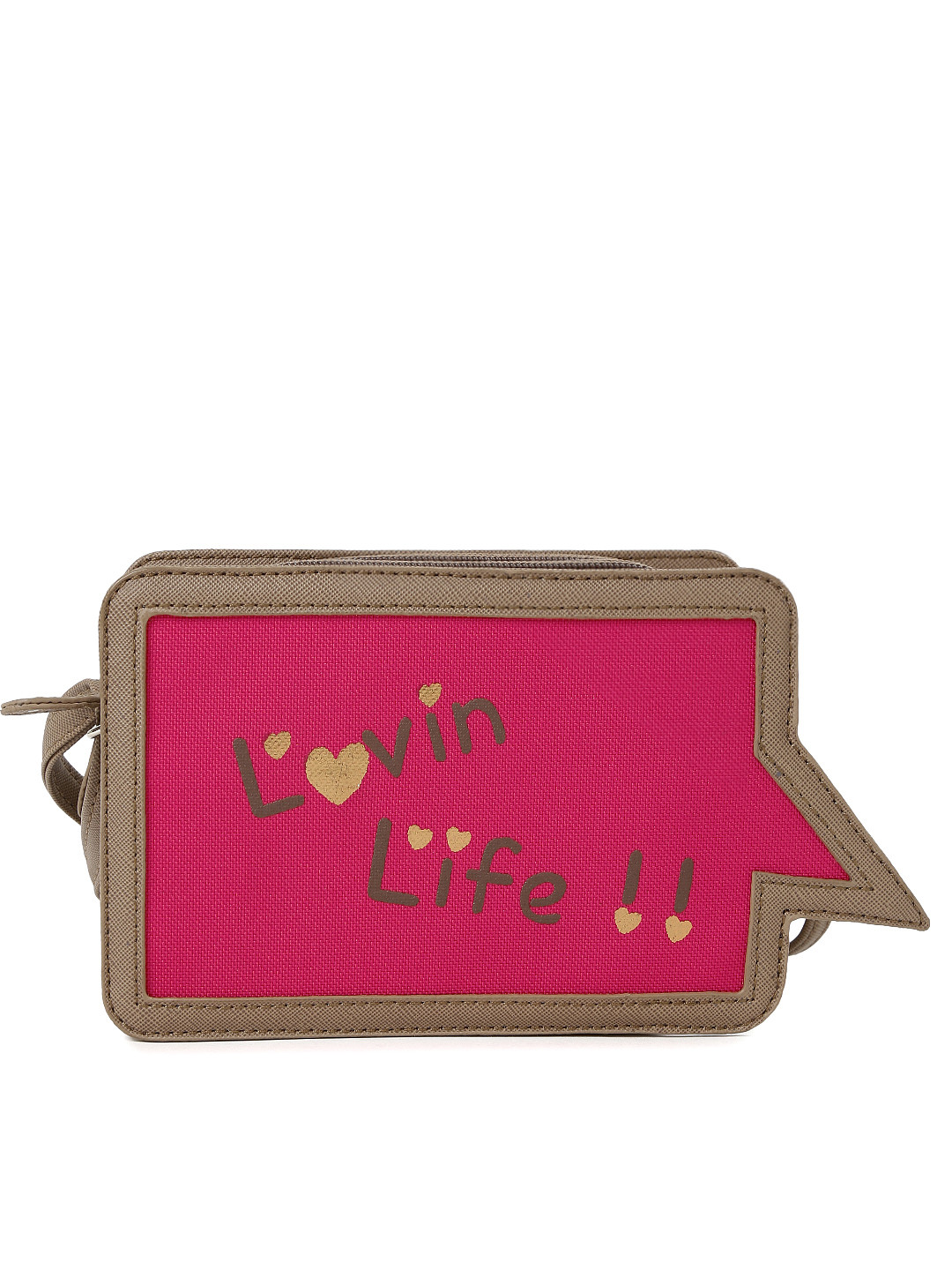 

Baggit Pink & Brown Sling Bag