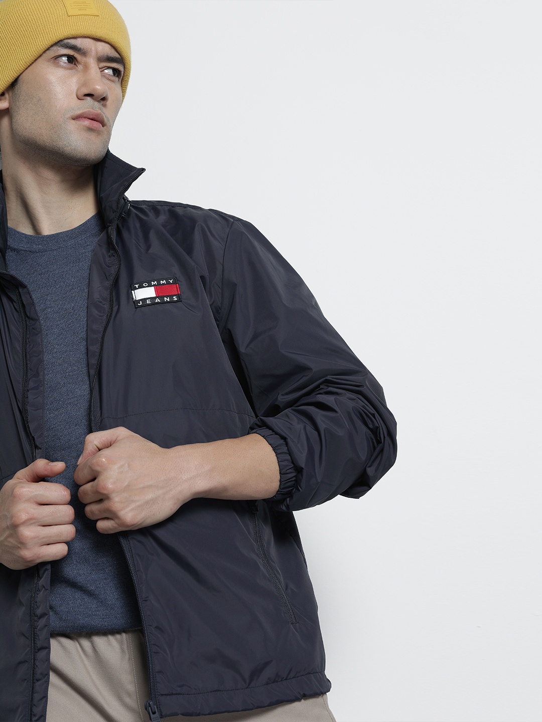 

Tommy Hilfiger Men Navy Blue Tailored Jacket