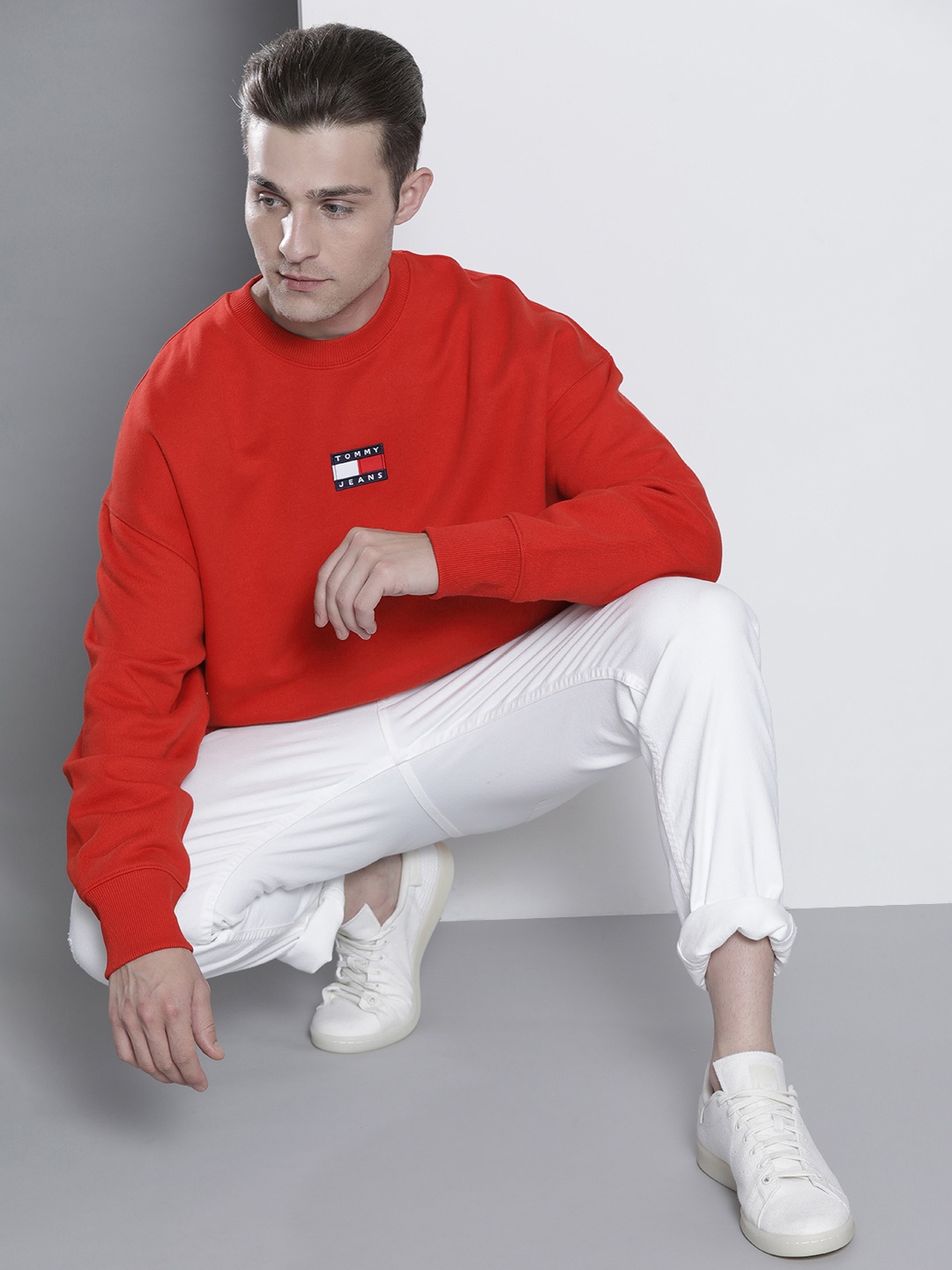 

Tommy Hilfiger Men Red Organic Cotton Sweatshirt