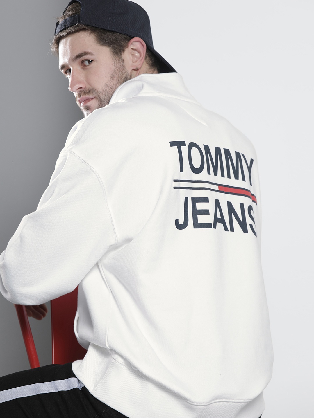 

Tommy Hilfiger Men White Printed Sweatshirt