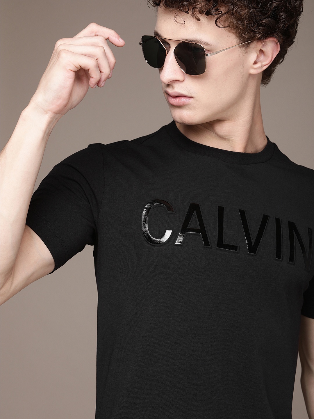 

Calvin Klein Jeans Men Black Printed T-shirt