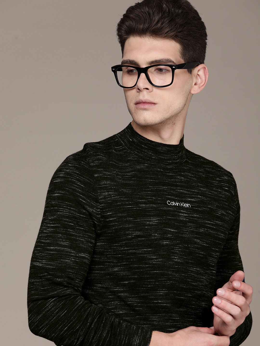 

Calvin Klein Jeans Men Black Woollen Pullover