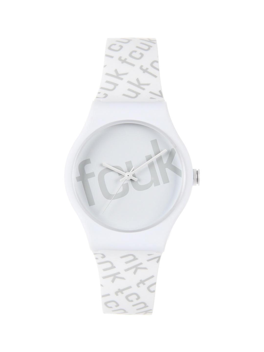 

FCUK Unisex White Embellished Dial & White Bracelet Style Straps Analogue Watch