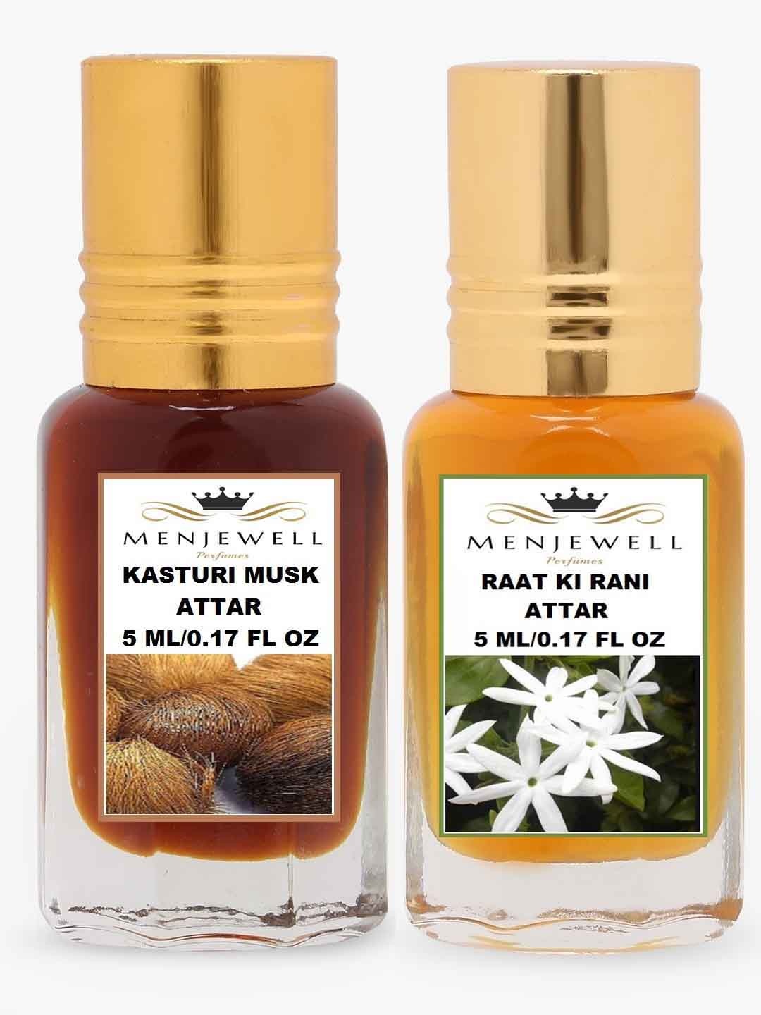 

Menjewell Unisex Kasturi Set Of 2 Attar, Transparent