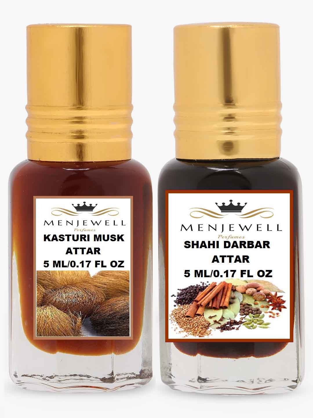 

Menjewell Unisex Kasturi Musk Set Of 2 Attar, Transparent