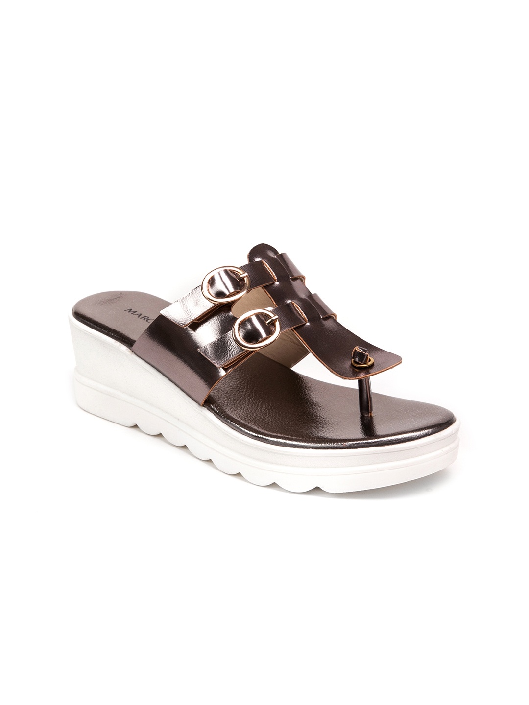 

Marc Loire Gunmetal-Toned Wedges, Metallic