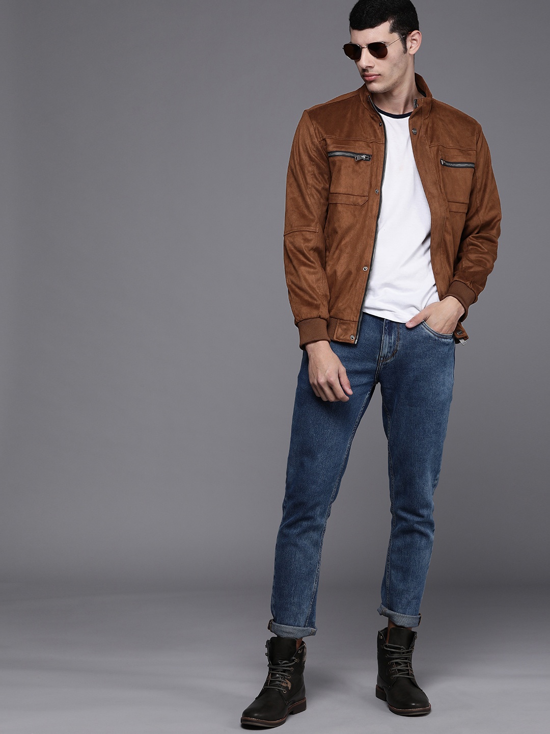 

Ducati Men Brown Bomber Jacket