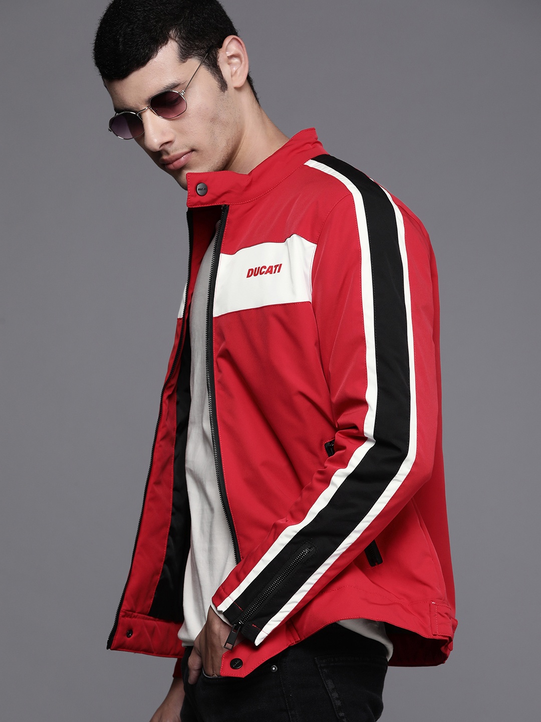 

Ducati Men Red Sporty Jacket