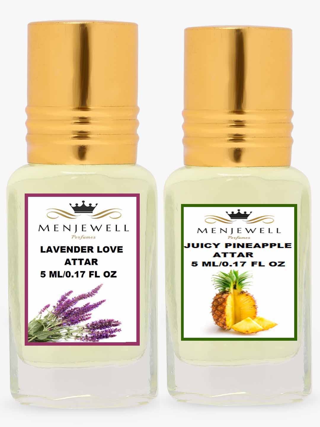 

Menjewell Lavender Love Juicy Pineapple Attar, Transparent