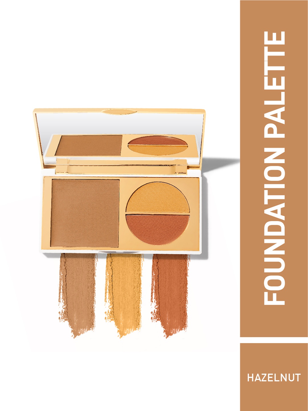 

MyGlamm Total Makeover FF Cream Foundation Palette - Hazelnut, Beige