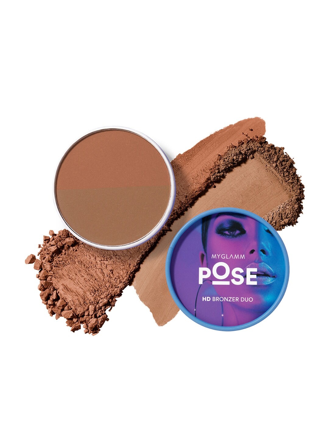 

MyGlamm POSE HD Bronzer Duo-Cinnamon - Teracotta, Bronze