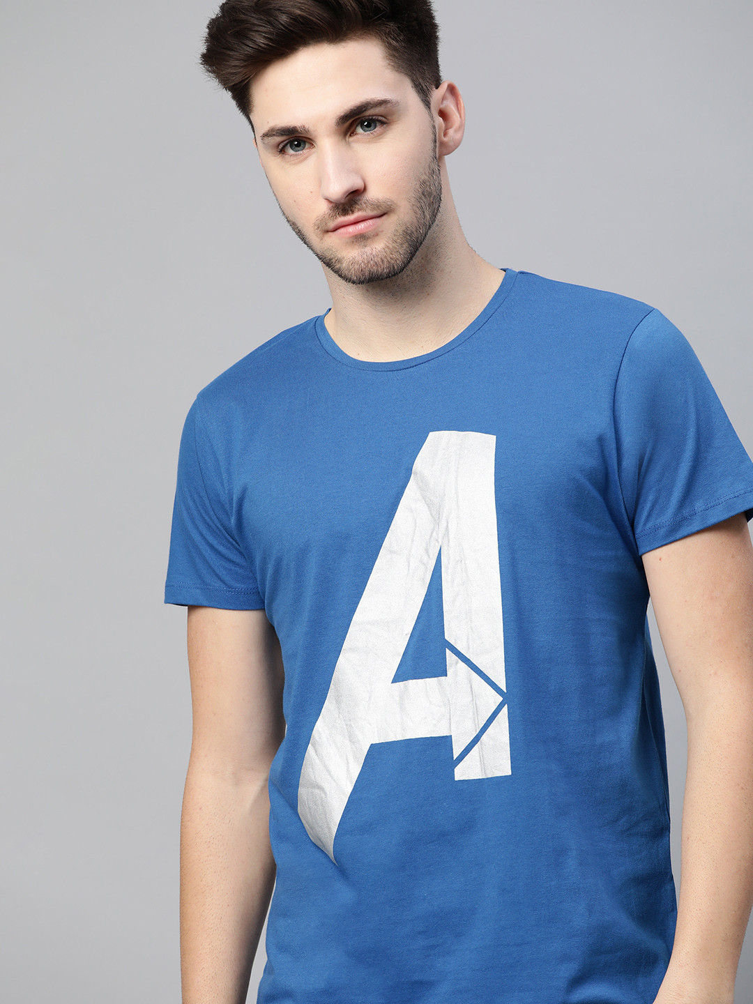 

Kook N Keech Marvel Men Blue Avengers Printed T-shirt