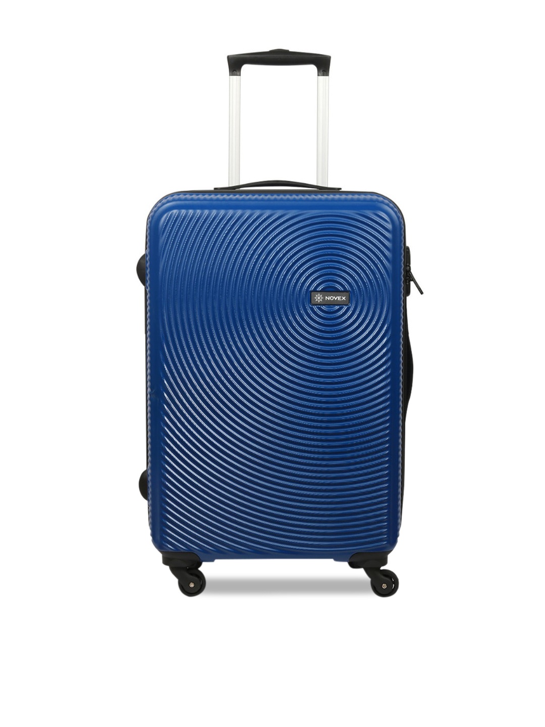 

NOVEX Blue Textured Hard-Sided Large Trolley Suitcase