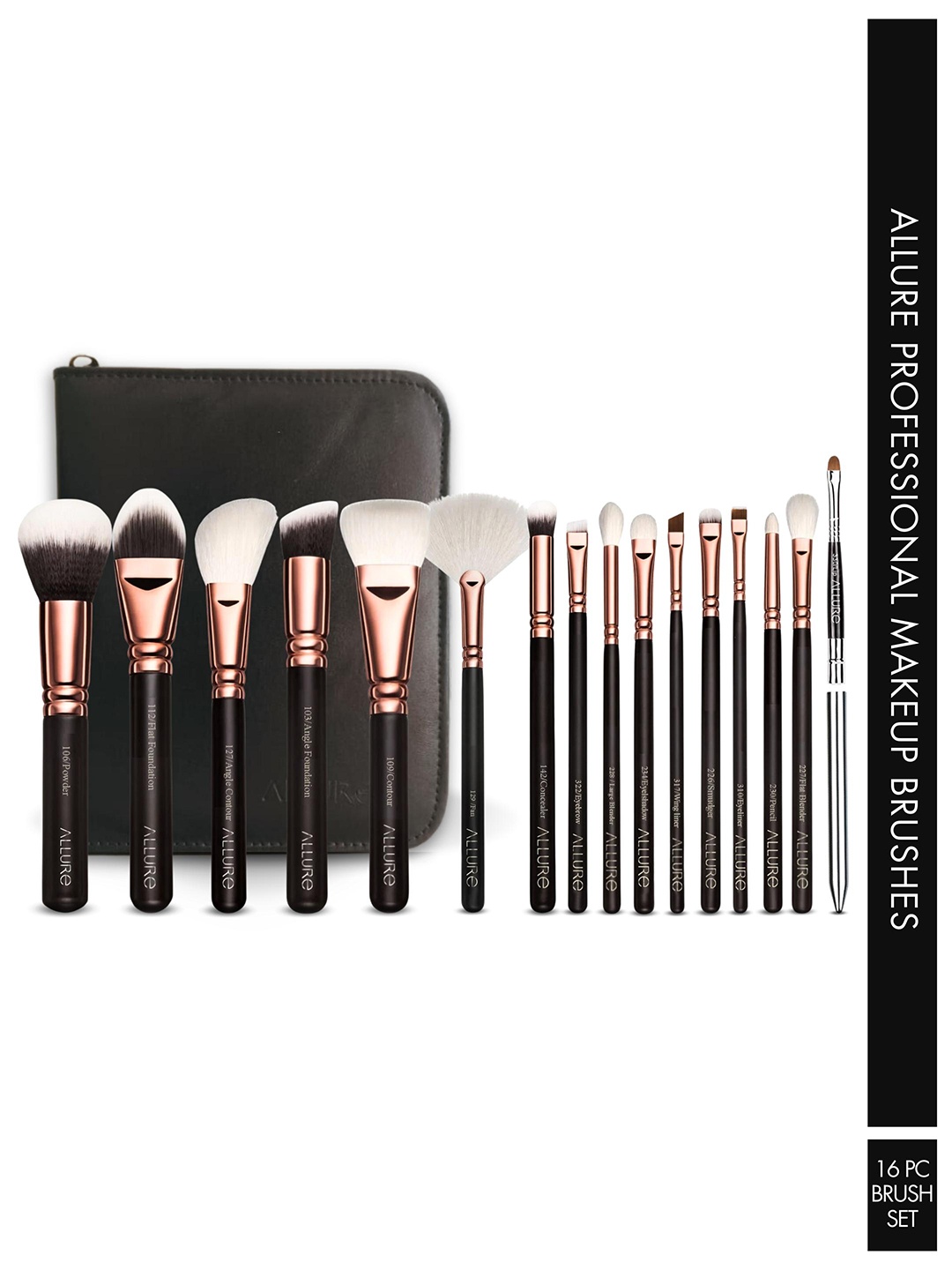 

Allure Set of 16 Makeup Brushes - RGK 16, Rose gold