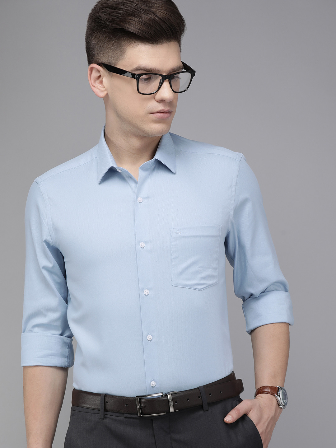 

Arrow Men Blue Manhattan Slim Fit Formal Shirt