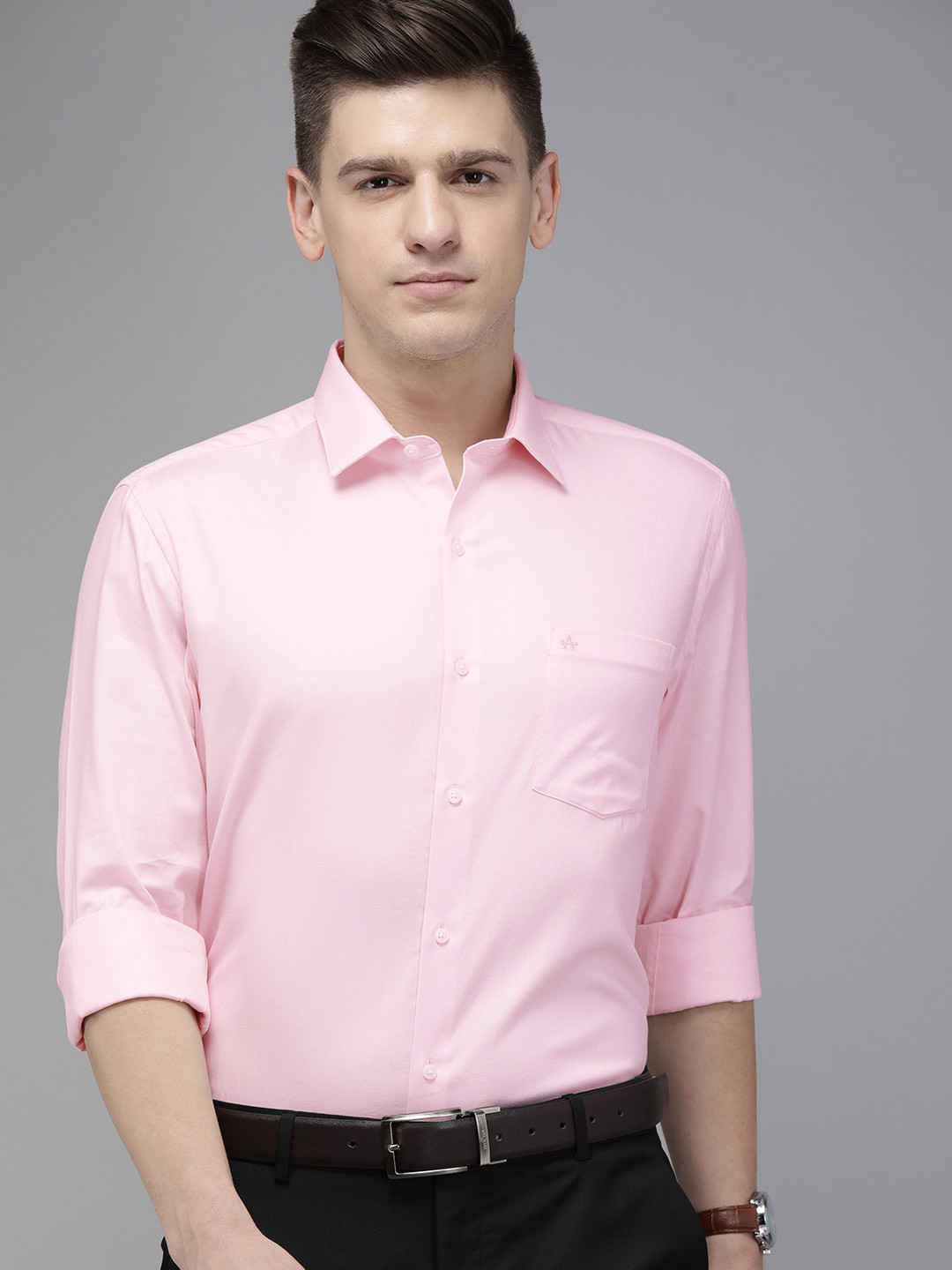 

Arrow Men Pink Manhattan Slim Fit Formal Shirt