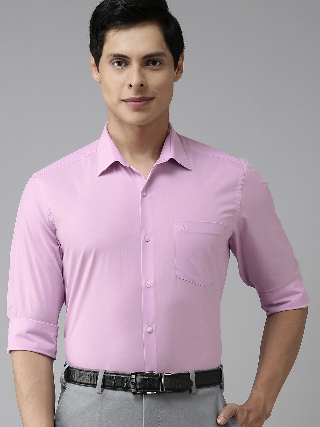 

Arrow Men Purple Slim Fit Opaque Formal Shirt
