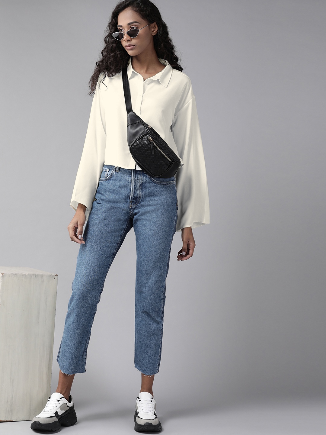

Roadster Women Cream-Coloured Casual Shirt