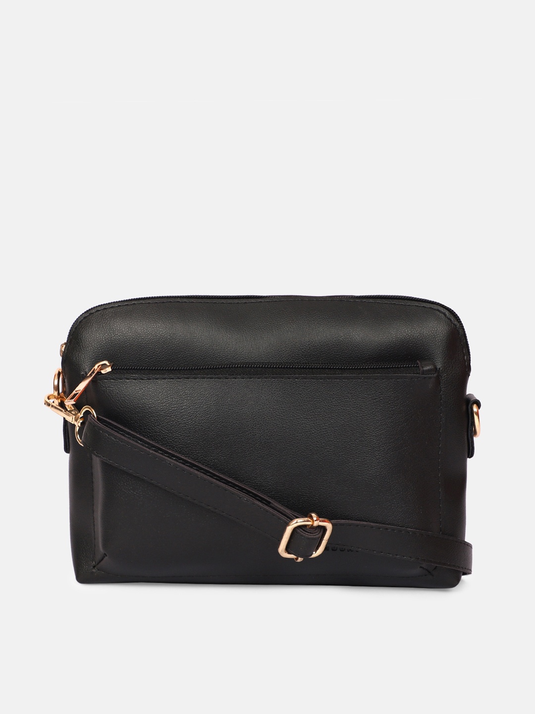 

SASSAFRAS Black PU Structured Sling Bag